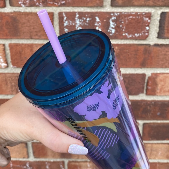 Starbucks Purple Floral reusable cup - Picture 3 of 5